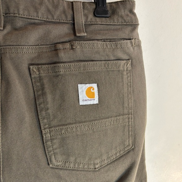 CARHARTT Sz 4T Rugged Flex Slim Fit Pants Jeans Style in Olive Green NEW W/ TAGS - Picture 11 of 11